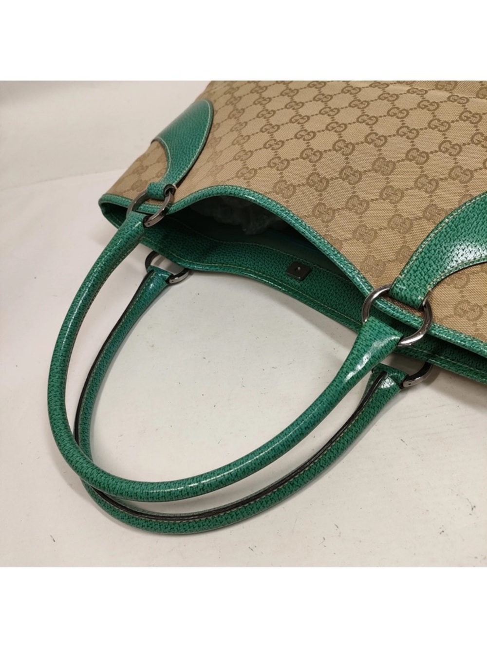 GUCCI TURQUOISE TOTE DESIGNED BY TOM FORD - Picture 15 of 16